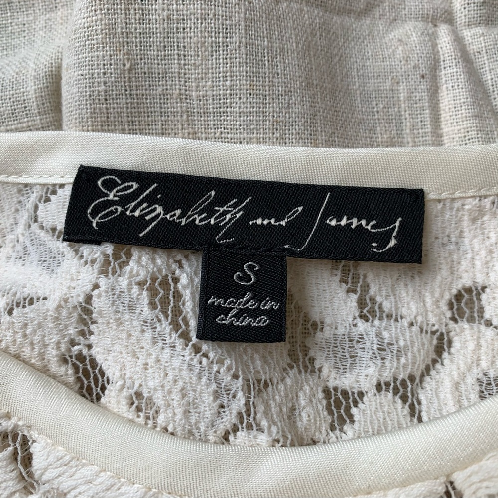 Elizabeth and James Ivory Lace Bell Sleeved Top - Picture 5 of 6